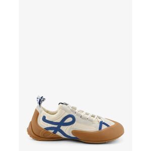 Loewe Men Grip Nylon And Suede Sneakers With Contrasting Logo On The Side